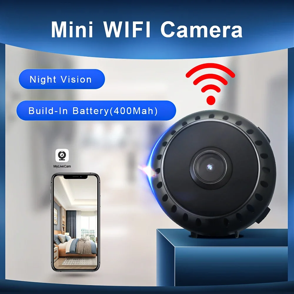 

Wi-Fi 1080P HD мини-камера магнитная умная домашняя видеокамера ночного видения беспроводной IP удаленный монитор в уличных камер