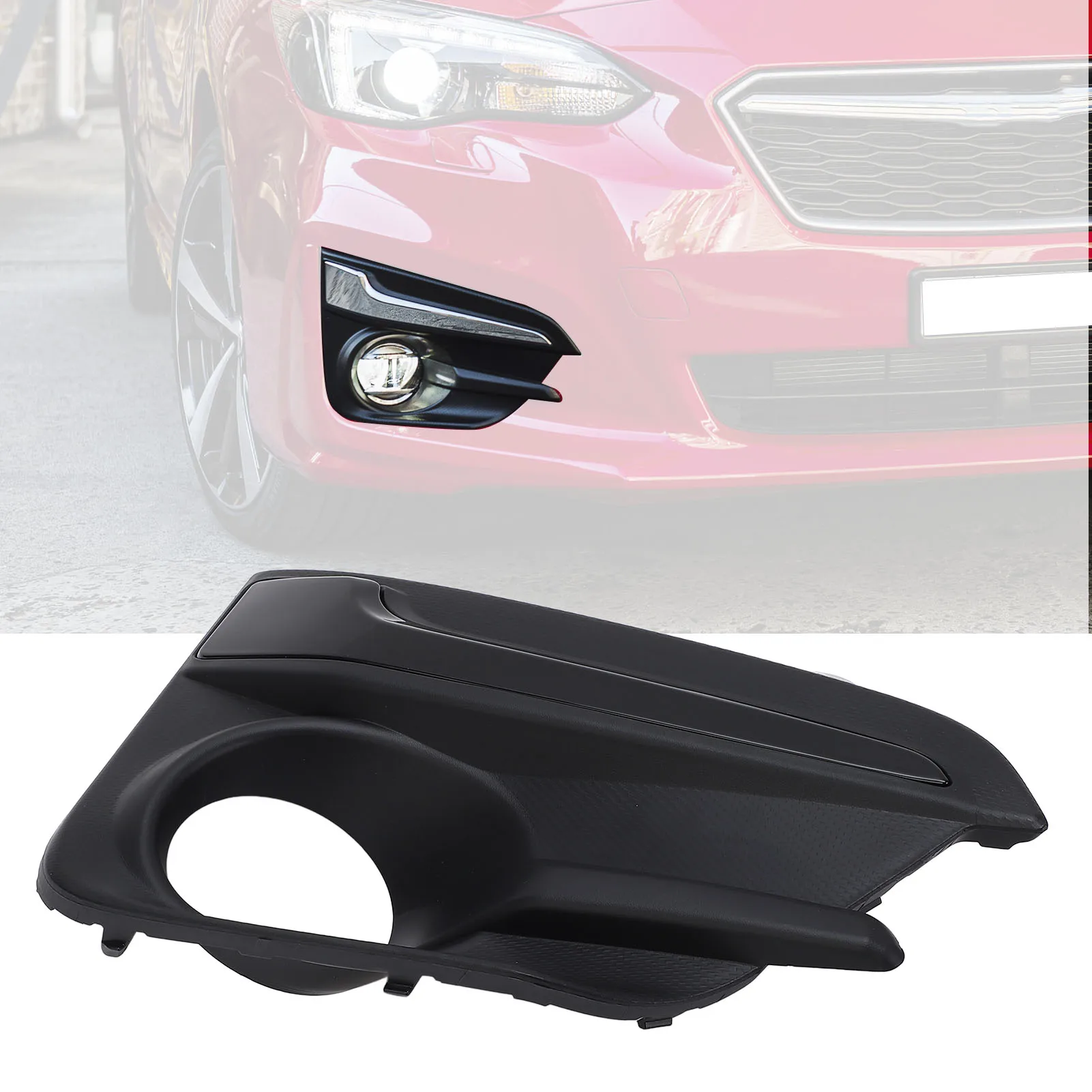 

Крышка противотуманной фары, лицевая панель из АБС-пластика, глянцевая черная, стильная решетка противотуманной фары, замена накладки для Impreza 2017–2019 гг., правая: 57731FL22A