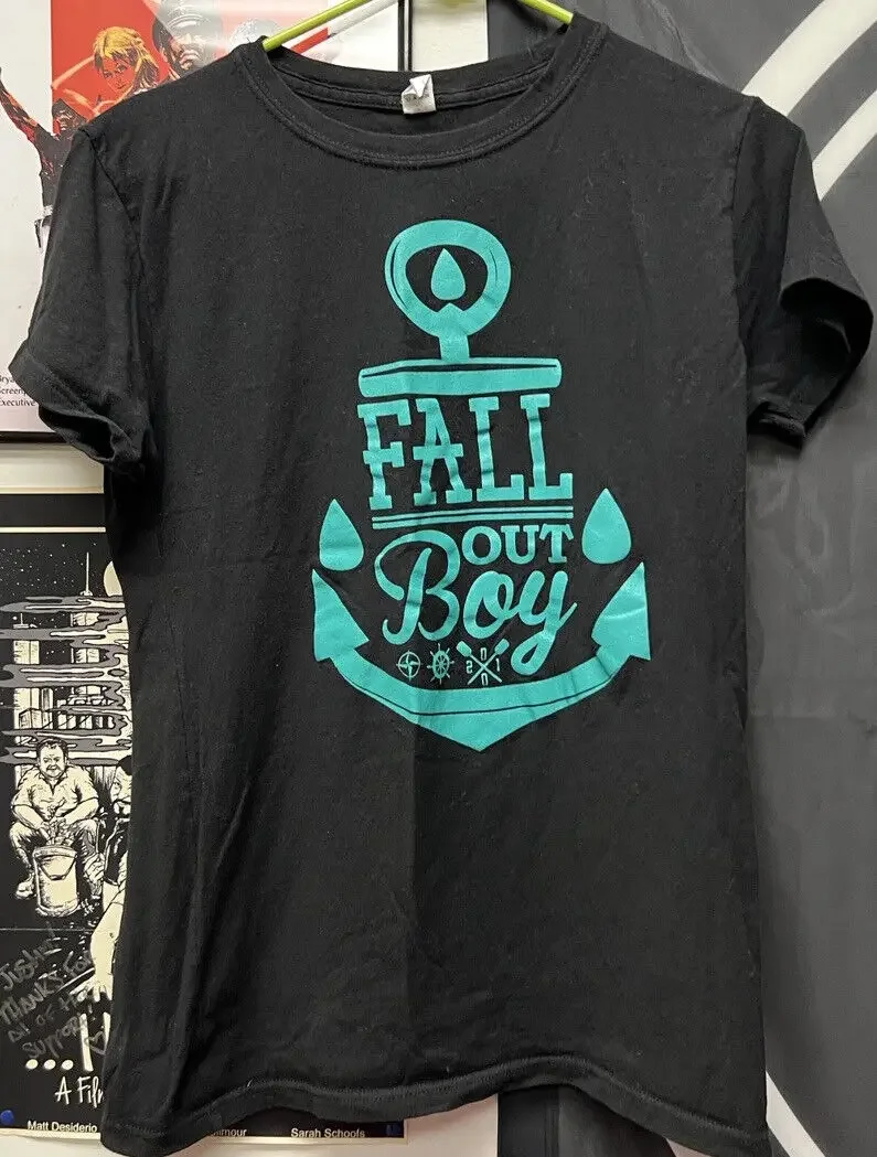 Fall Out Boy - Camisa Anchor XL JUNIORS en Tultex Emo Scene Pop Punk Indie Rock