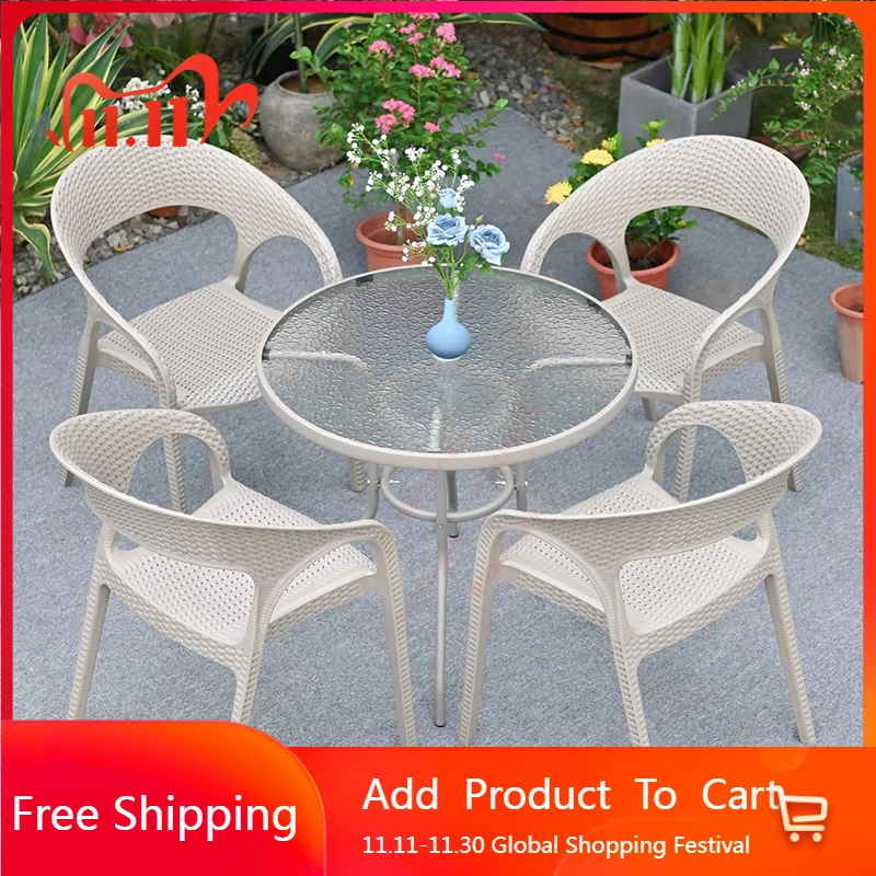 

Round Mobile Garden Furniture Sets Coffee Restaurant Outdoor Study Garden Furniture Sets Luxury Mesas De Jantar Home Furniture