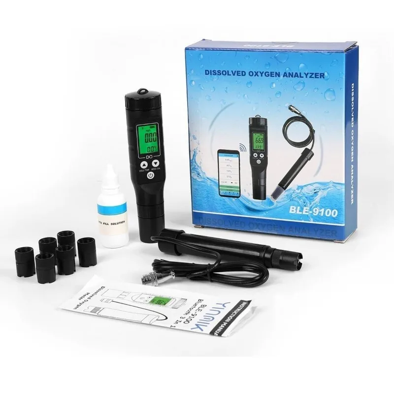 

Handled Aquaculture Testing Meter Water Quality Sensor Digital Dissolved Oxygen Analyzer With Automatic Temperature Compensation