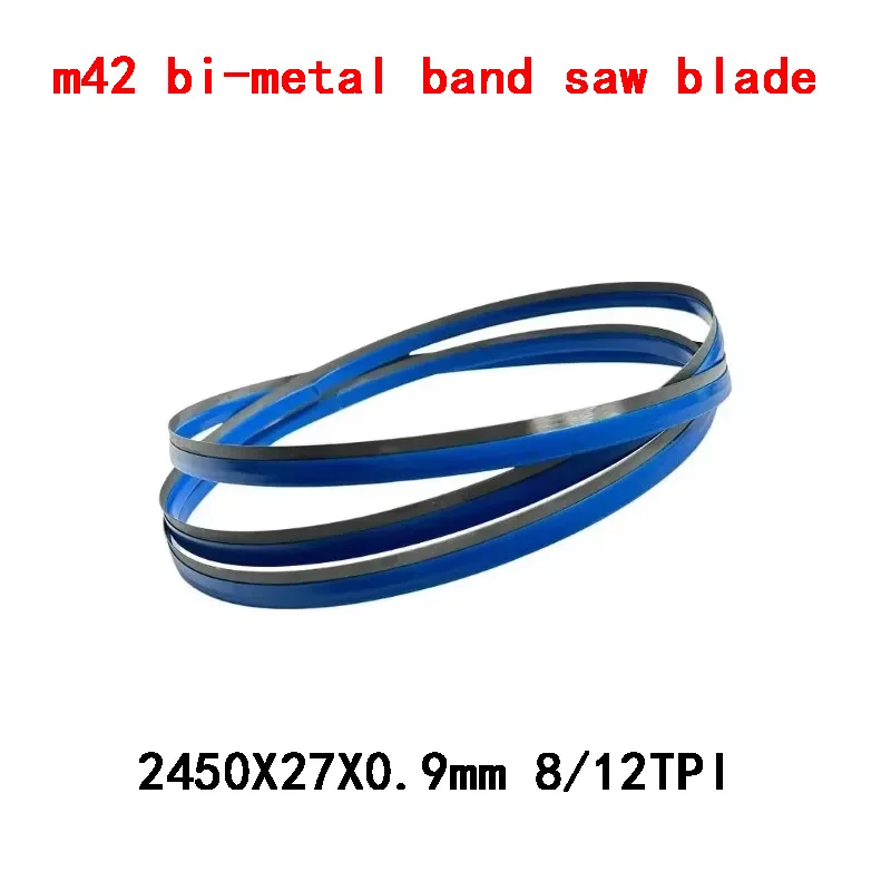 10pcs M42  Bi Metal Bandsaw Blades 2450 27 0.9 8/12 TPI Teeth for Bimetallic Metal Cutting