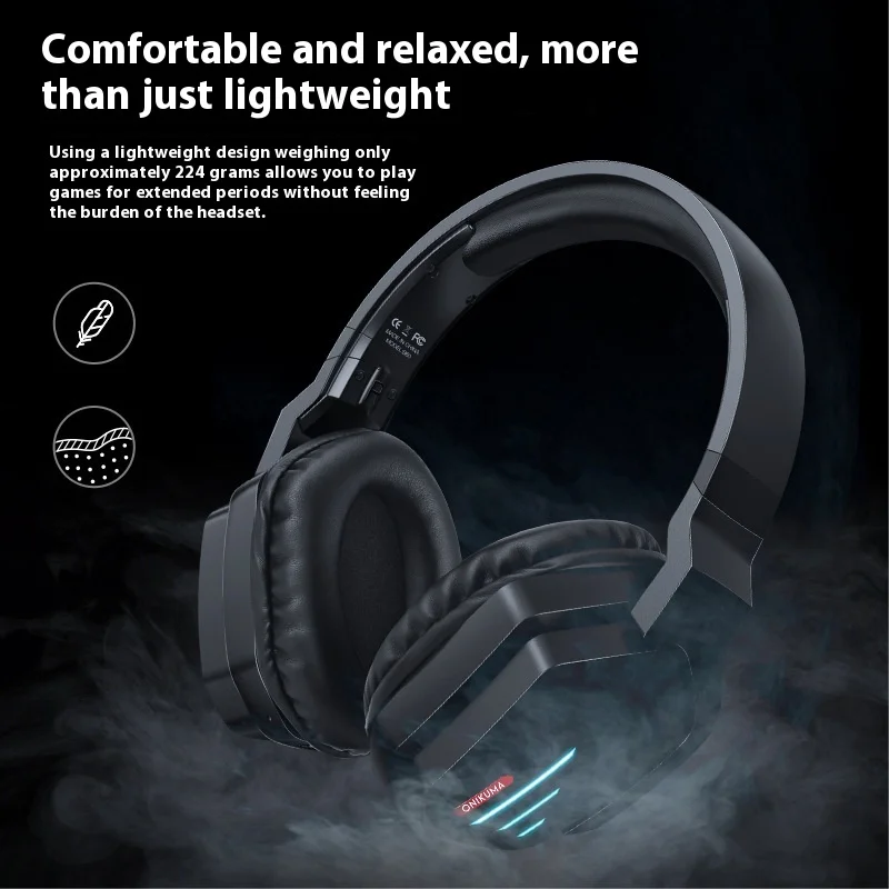 Onikuma B60 سماعة رأس بخاصية البلوتوث للألعاب عمر بطارية طويل للحد من الضوضاء وظيفة الاتصال جودة صوت متفوقة #2