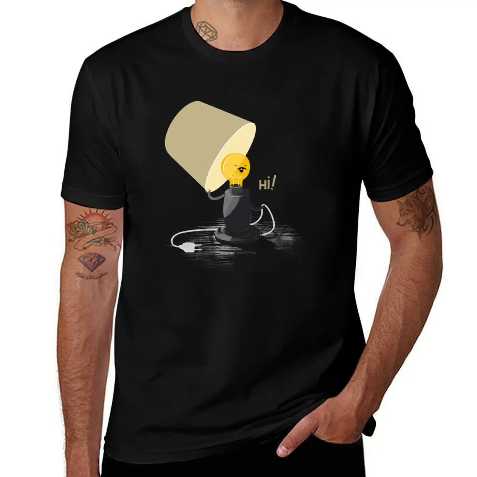 

Hi light T-Shirt cotton t shirt man man t shirt graphic t shirt man plain T-shirt