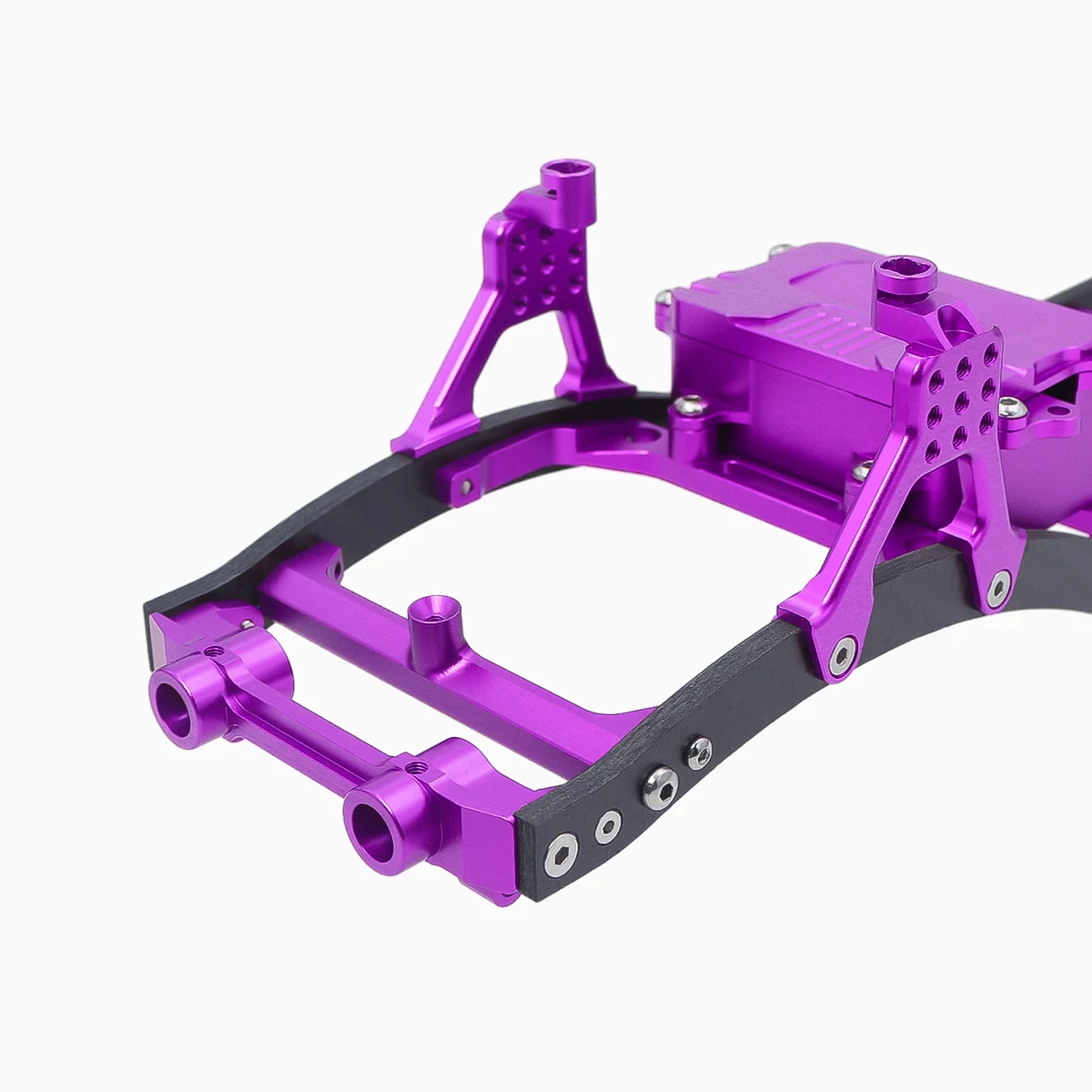 313mm Wheelbase Carbon Fiber Girder CNC Metal Chassis Frame Body Kit For 1/10 RC Crawler Axial SCX10 III II 90046 D90 Rock Truck