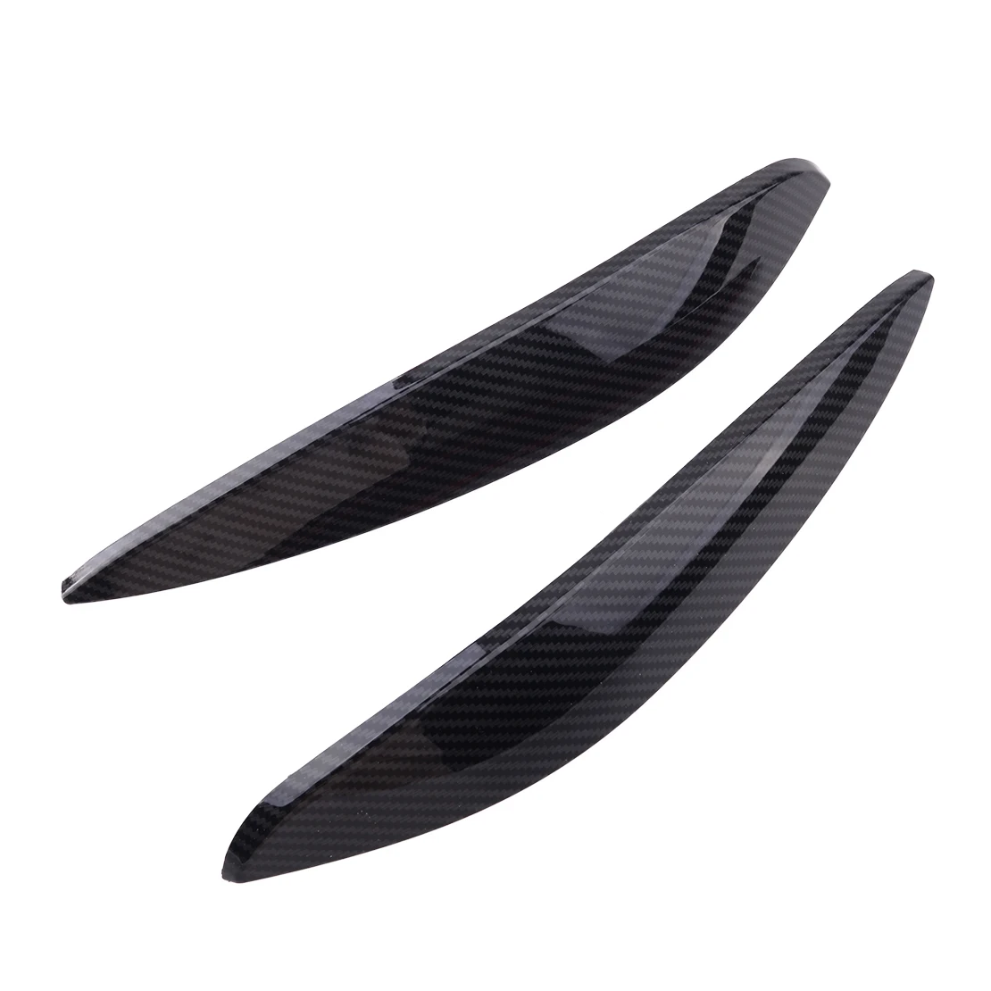

beler Carbon Fiber Texture Car Headlight Eye Lid Eyebrow Cover fit for Benz Smart 453 Fortwo Forfour