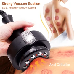 Ems Cupping Massager Vacuum Suction Cups Ventosas Anti Cellulite Heating Scraping Slimming Therapy Machine Body Detoxification