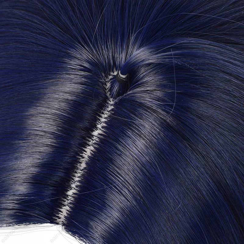 ZZZ Asaba Harumasa Cosplay Wig 30cm Blue Black Short Wigs Heat Resistant Synthetic Hair