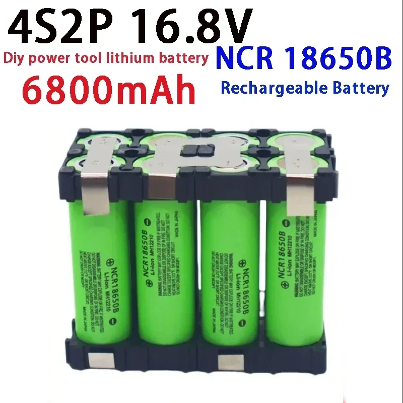 New 20A NCR18650B 3400mAh-6800Mah 3S 4S 5S 12.6V 14.8V 18V 21V DIY Screwdriver Welding Battery Rechargeable Lithium Battery