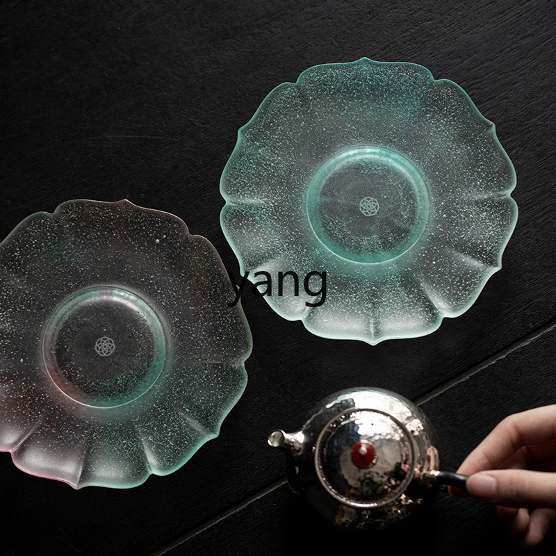 LTT glazed petal pot bearing light luxury high value fruit plate