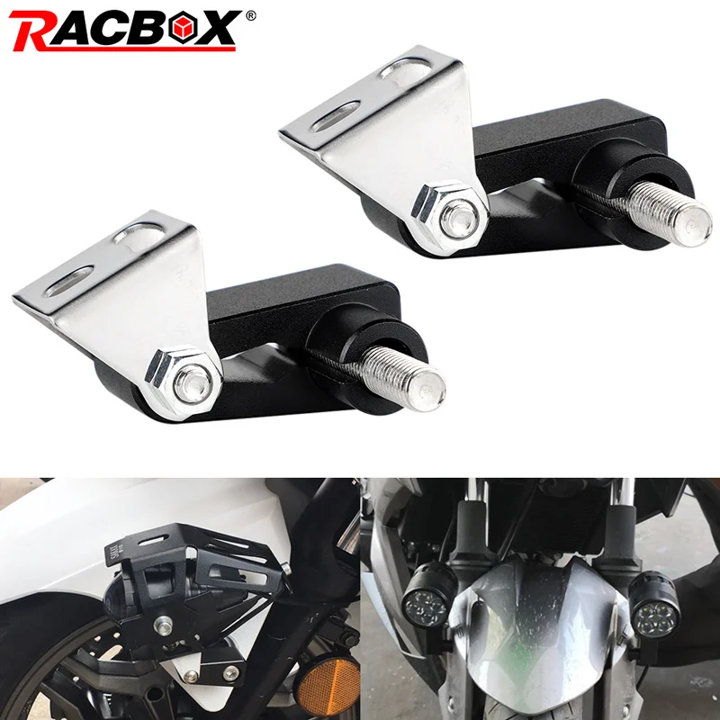 M8 M6 Motorcycle Mount Bike Sport Tail Light Spotlight Bracket LED Headlight Fog Light Mounting Bracket Post Support Base