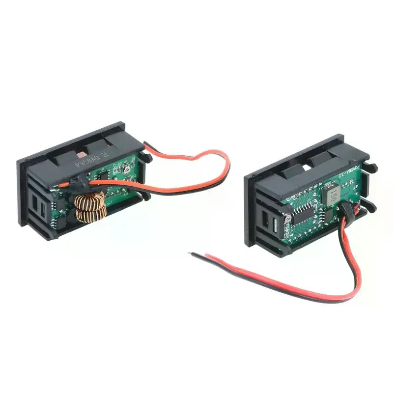Dual USB LED Digital Voltmeter Realtime Battery Capacity Display Fast Charging For Car Motorcycle RV Boat DIY
