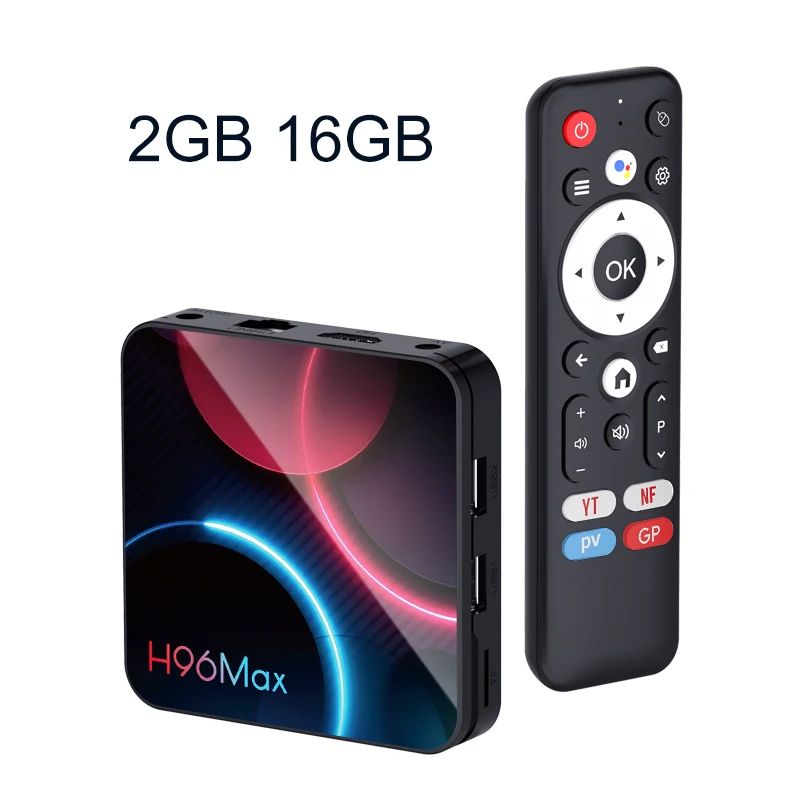 H96 MAX H313 Smart TV Box Android 14 TV Box 4K@60fps 100M/LAN Dual Wifi6 BT5.0 Google Voice Assistant Media Player Set Top Box