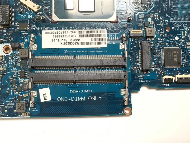 For Hp 14-CK 14-CF 240 G7 Laptop Motherboard 6050A3158801-MB mainboard W/ SRG0N I7-10510U SRGKG I5-1035G1  100% Tested Fast Ship