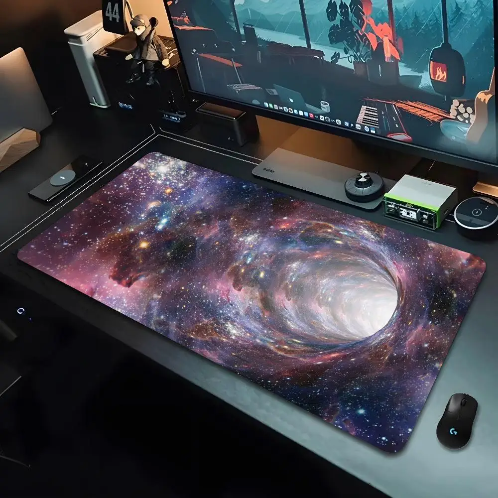 Universe planet Mouse Pad Cartoon Lockedge Large Gaming Pad Computer Gamer tastiera Mouse Mat Desk Mousepad per PC Desk Pad