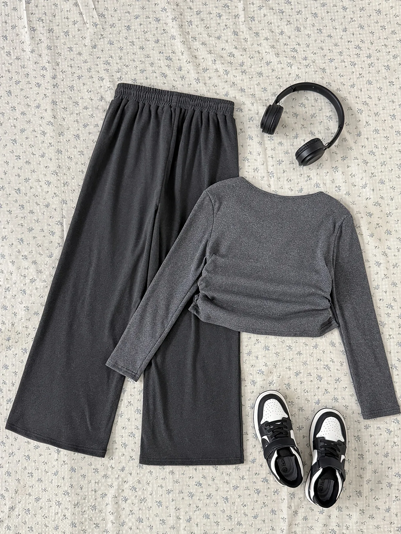 Trendy Girls 2Pcs Co-Ord, 