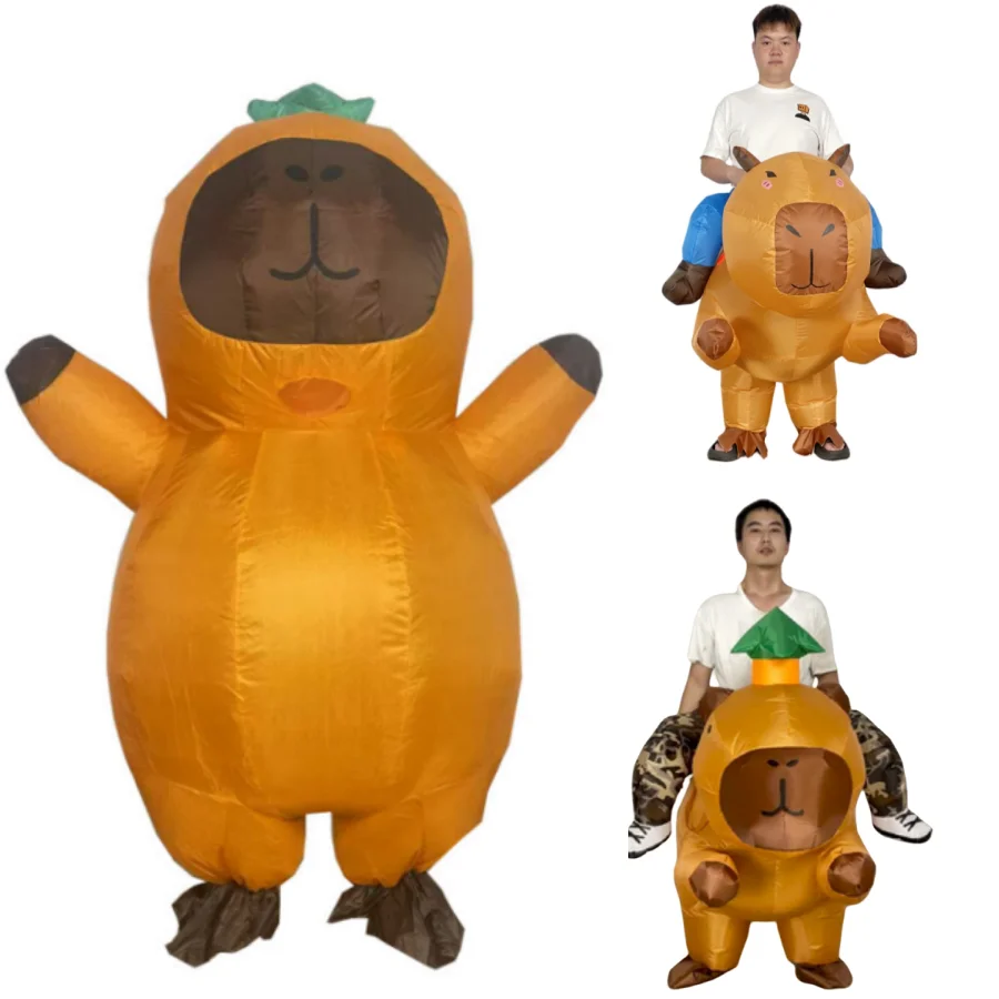 Erwachsenen-Capybara Lola Pibala Cosplay-Kostüm, Lustiges Aufblasbares Party-Cross-Dressing Halloween-Kostüm für Männer und Frauen mit Vielseitigem Styling