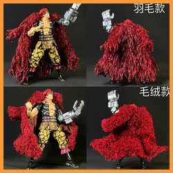 SHF 1/12 Scale Captain of the Kidd Pirates EustassKid Clothes Cloak Coat Woolen/Feather Windcoat for 6