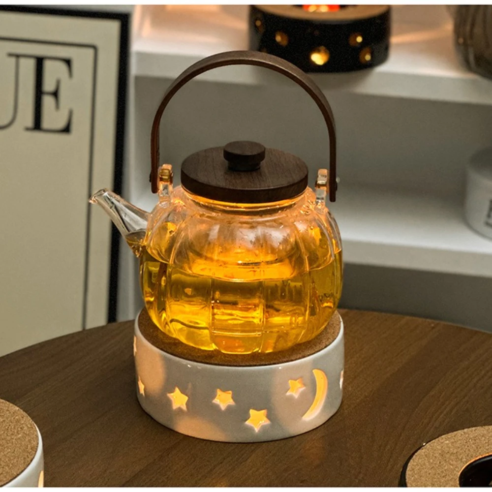 Ceramic Tea Pot Warmer Pot Warmer Warmer Living Room Desktop Stove Candle Insulation GlassSet Insulation Base Gifts