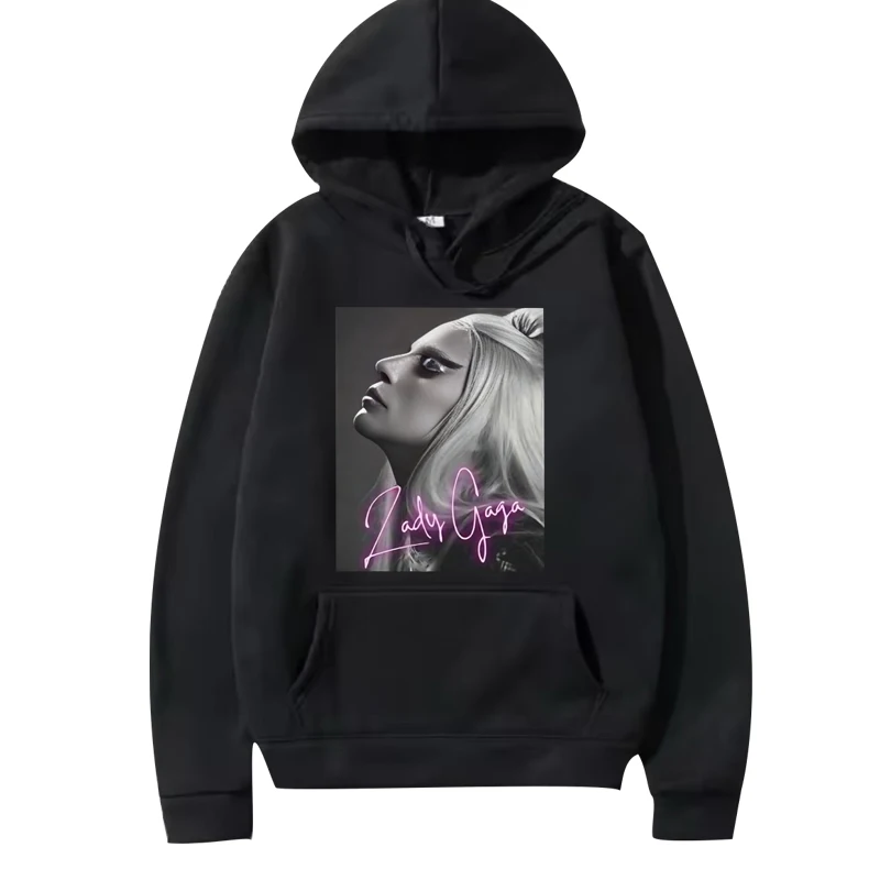 

Lady Gaga Music Singer classic hoodie men ’s women vintage Long sleeve streetwear print Graphics oversized fashion hoodie unisex