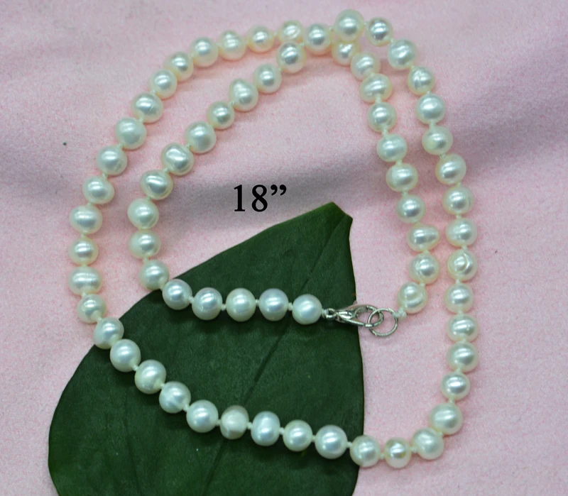 10 shares. 6mm  AA  Exquisite. Pretty. Natural white freshwater pearl necklace