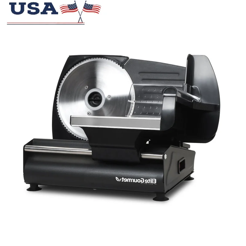 

Precision Electric Meat Slicer Removable Stainless Steel Blade Adjustable Thickness Cutting Machine Deli Cold Cuts Cheese