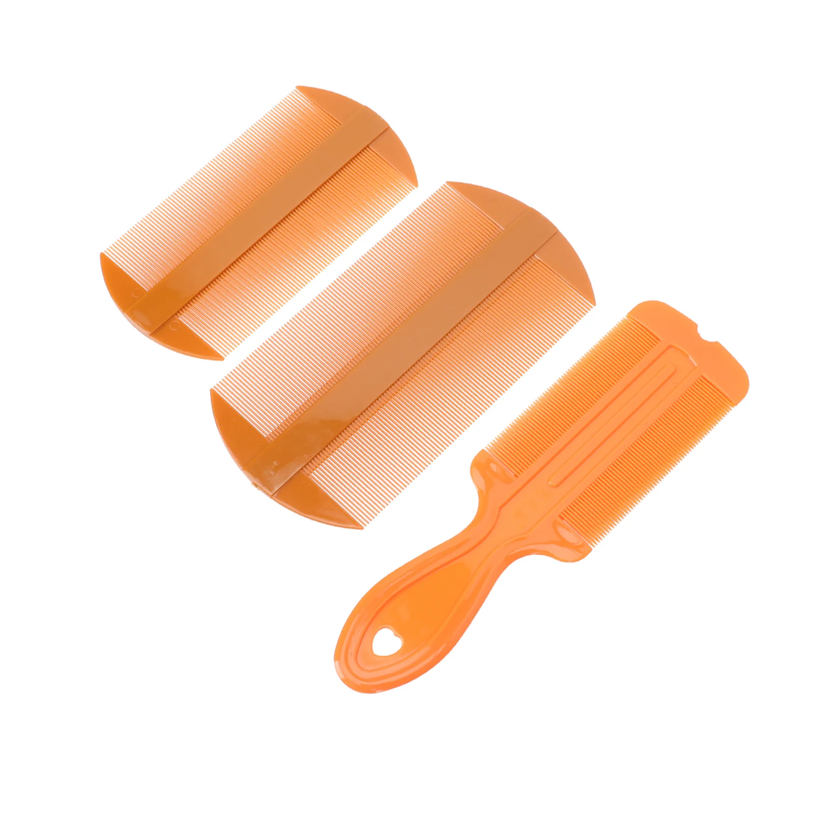 

Double Sided Head Lice Comb Fine Tooth Head Lice Flea Remove Hair Combs Dandruff Removal Styling Tools Hair Tools(Orange)