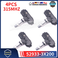 52933-3X200 52933-2G200 Car TPMS 315MHZ For 2010-2012 Hyundai Elantra 2011-2018 Kia Rio Tire Pressure Monitor System Sensor 4Pcs