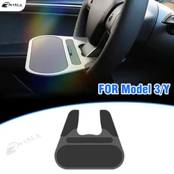 Steering Wheel Desk For Tesla Model 3 Model Y 2017 - 2022 2023 Car Dining Tray Mini Small Table Makeup Table Y Auto Accessories