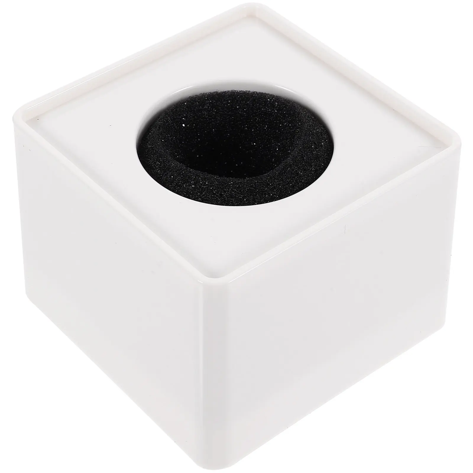 

Портативная черная квадратная микрофонная станция из АБС-пластика с логотипом, изготовленная методом литья под давлением, для интервью, жесткая пластиковая подставка для микрофона с логотипом