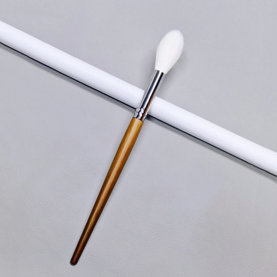 Pinceau surligneur conique, cheveux naturels de haute qualité, réglage du visage, mélange de poudre, fard à joues, pinceaux de maquillage