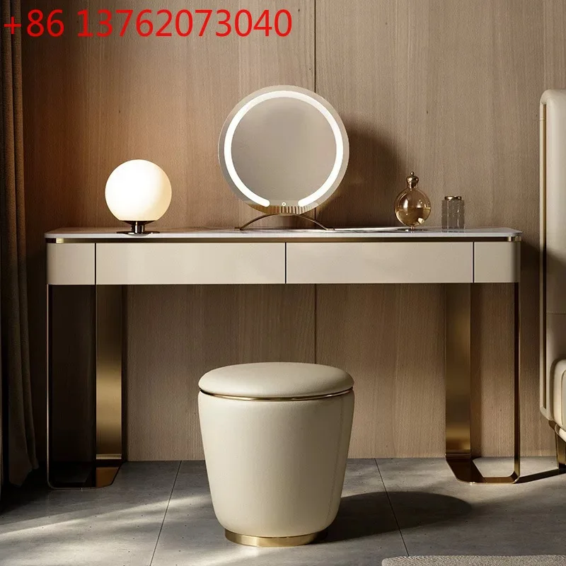 

Легкий роскошный комод из каменной плиты для маленькой квартиры, спальни, современный простой дизайнерский туалетный столик