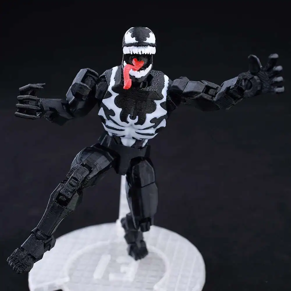 9L3D Printed Venom Spider-Man Lucky13 Dummy13 Action Figures Multi
