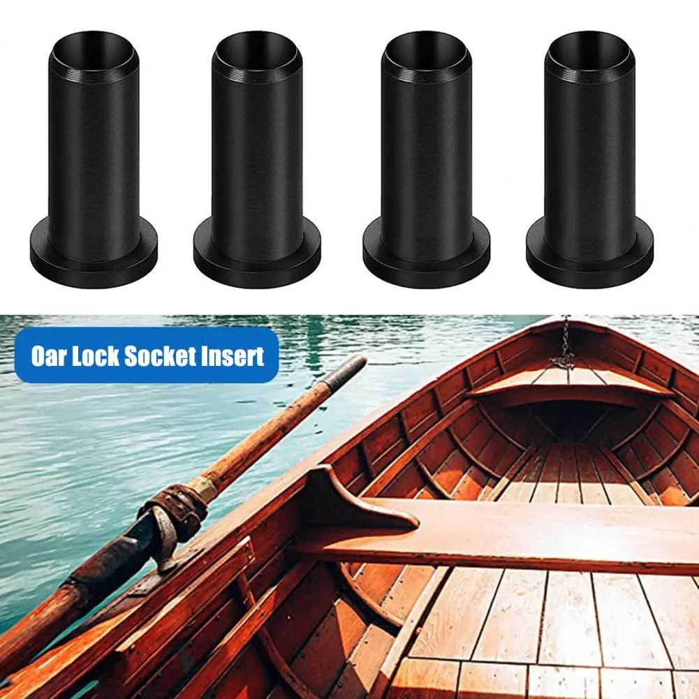 

Easy to Install Kayak Bushing Durable Boat Oar Lock Socket Inserts for Simple Installation 4pcs Wear Resistant Oar Sleeves Boat