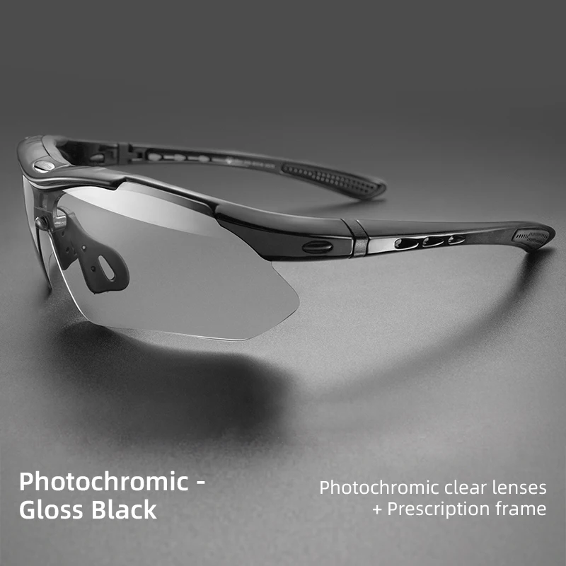ROCKBROS Photochrome Radfahren Brille Fahrrad Outdoor Sport Sonnenbrille Verfärbung Gläser MTB Rennrad Brille Fahrrad Brillen