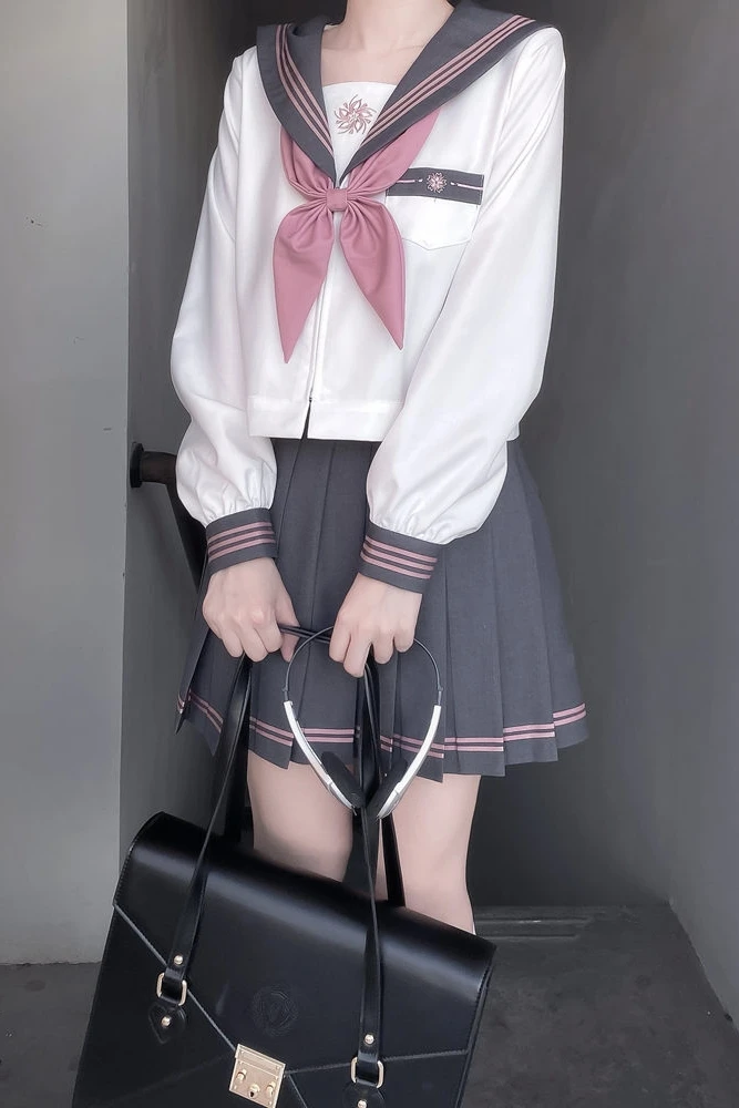 Harajuku Japanese Academy Style Suit Jk Uniform Sweet Student Girl Top Short Sleeved Long Sleeves Sailor Kawaii Jkfashion