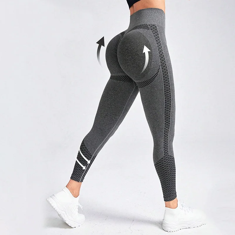 Seamless High Waist Workout Leggings for Women Scrunch Butt Lifting Yoga Gym Athletic Pants