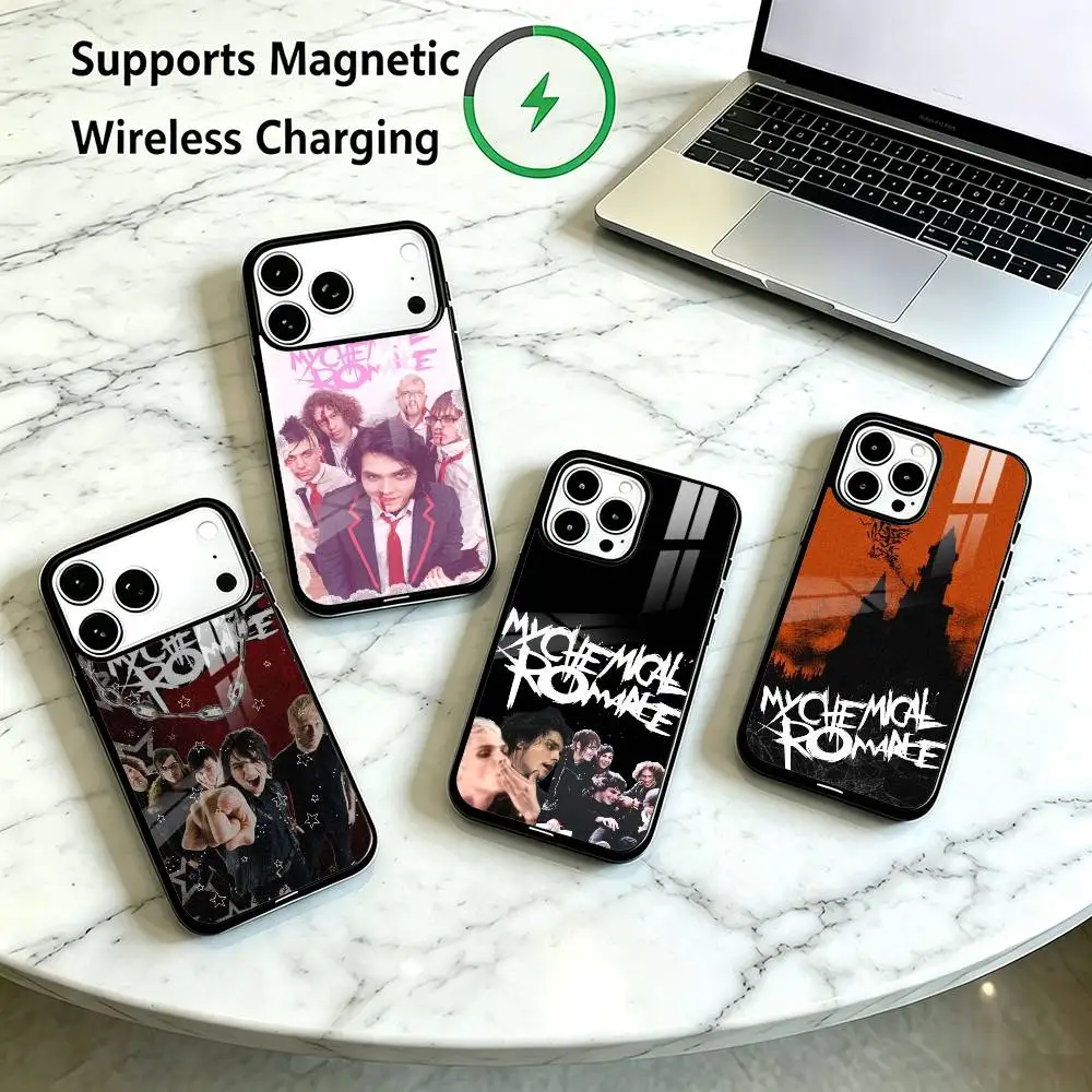 MCR My Chemical Romance  Phone Case For iPhone18 17,16,15,14,13,12,11 Plus,Pro Compatible with magnetic wireless charging Gift