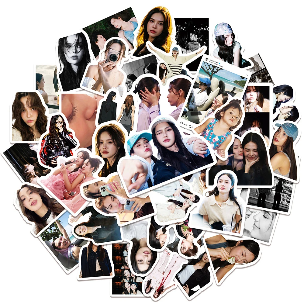 50pcs Thai drama CP Themed stickers,Lookmhee & Sonya DIY water cup decorations, matte film, waterproof stickers, fan gifts