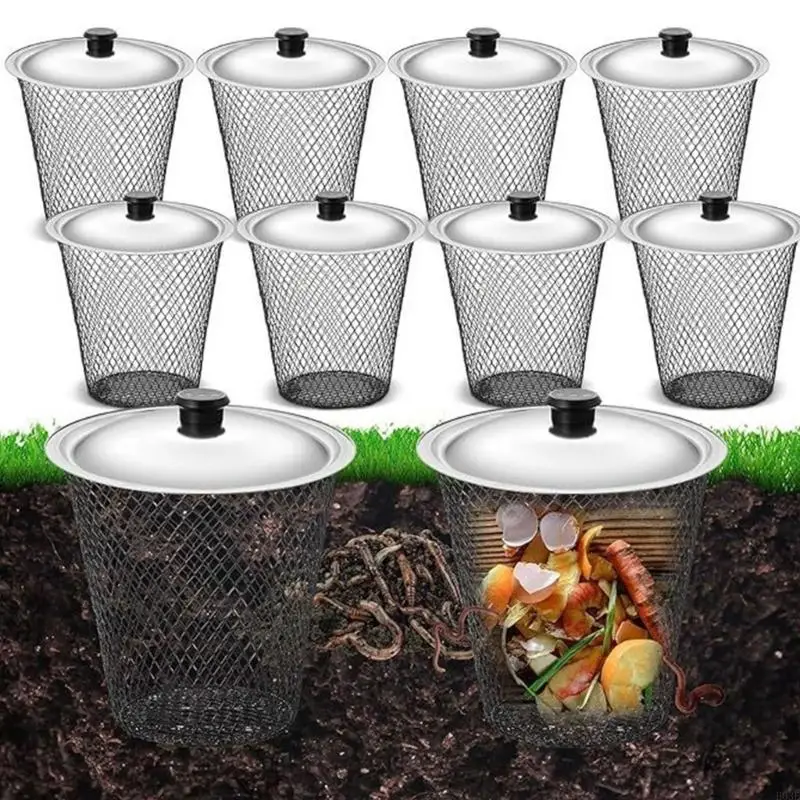 Paar wetterfeste Wurm-Kompostboxen für den Außenbereich Garten B03E – Detail 4