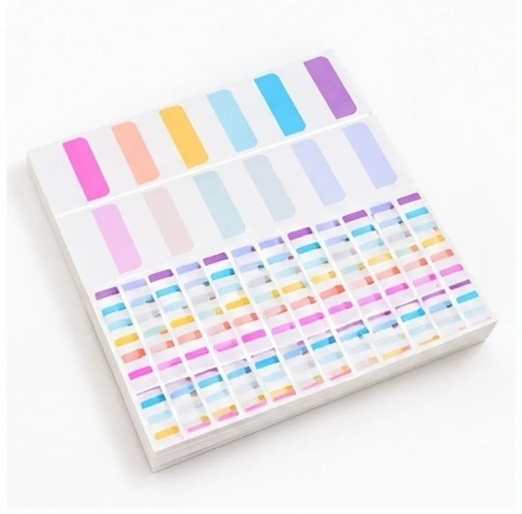 600Pcs Colorful Index Tabs Writable Sticky Page Markers Multicolor Annotation Flags for Books Notes Document Organization