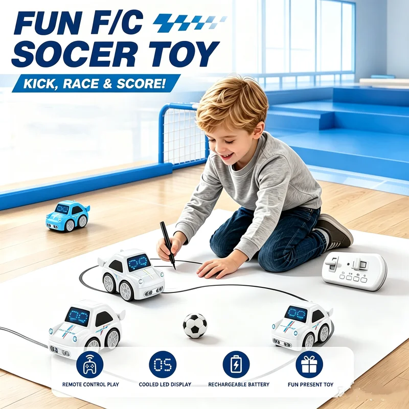 Smart Mini RC Car Gesture Follow Automatic Obstacle Avoidance Line Patrol Remote Control Vehicle Desktop Kids Educational Toys