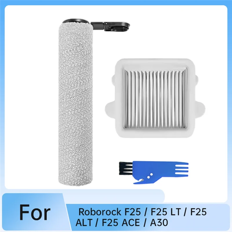 ل Roborock F25 / F25 LT / F25 ALT / F25 ACE / A30 ملحقات المكنسة الكهربائية استبدال فرشاة الأسطوانة والمرشحات-CLIM