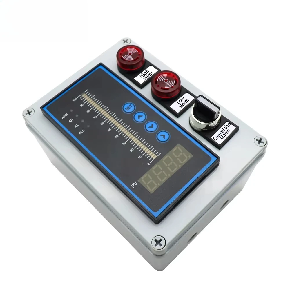 4-20mA Waterproof Integral Level Transmitter Controller Input Liquid Oil Water Level Sensor Controller Float Switch Mount Box