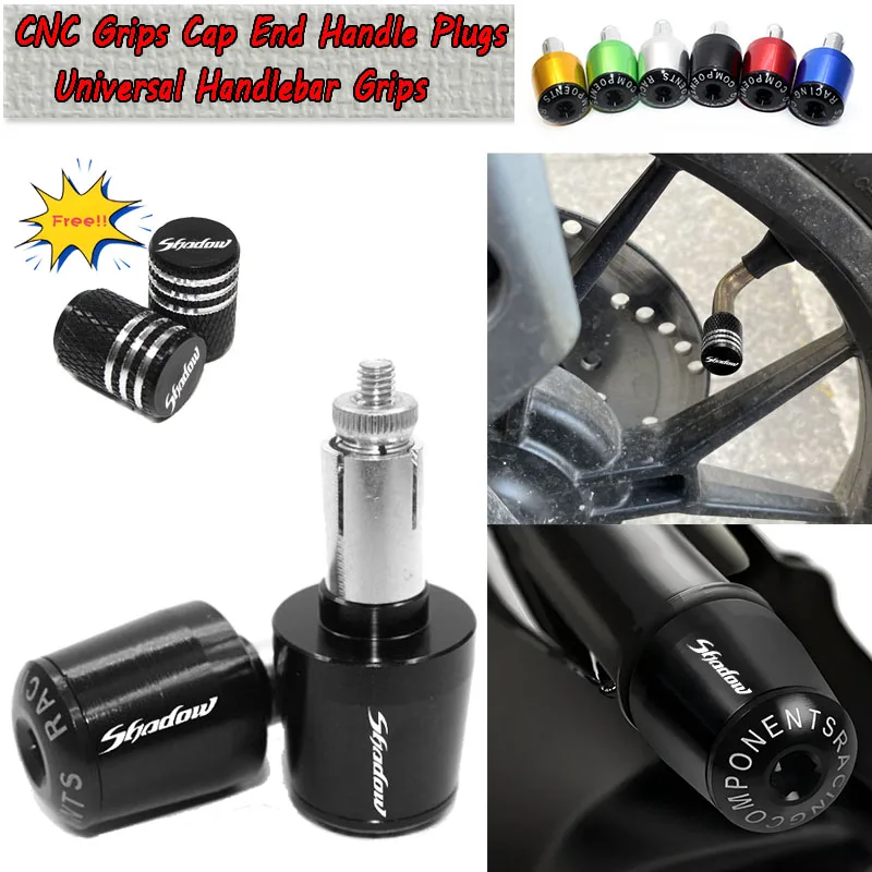 

Для Honda Shadow VT 400 600 750 1100 VT400 VT600 1300, аксессуары для мотоциклов, ручки для руля, колпачок, торцевая ручка, заглушки, колпачок