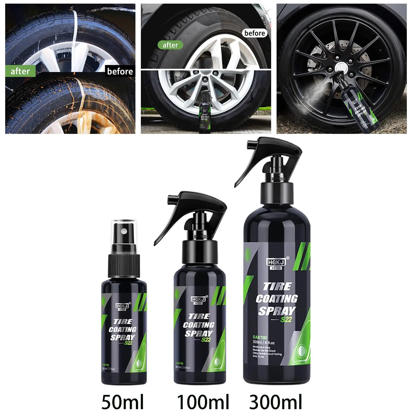 Tire Coating High Gloss Shine for Car Wheel Tire Protection