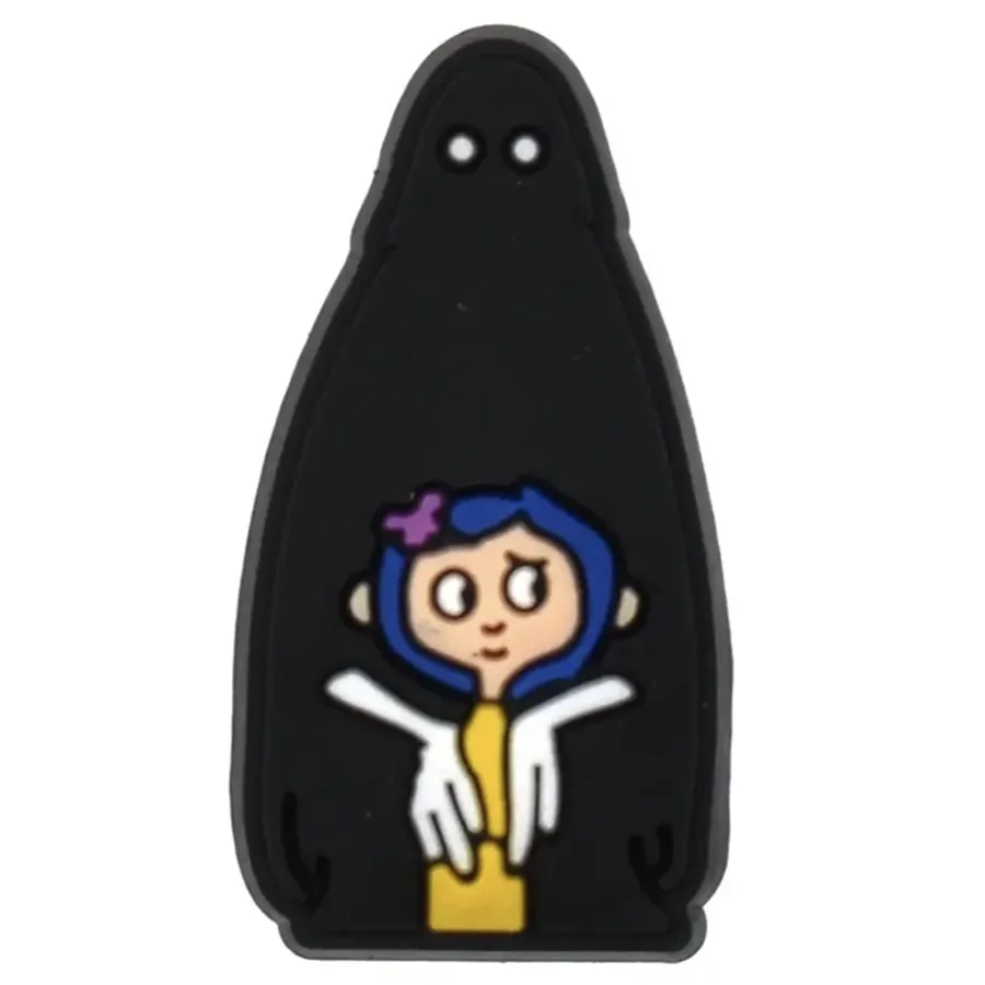 13-25 Stück Animation Film Coraline The Secret Door Schuh-Charms Cartoon Clog Sandalen Schuhe Dekorieren Zubehör Schnallen Geschenke – Detail 29