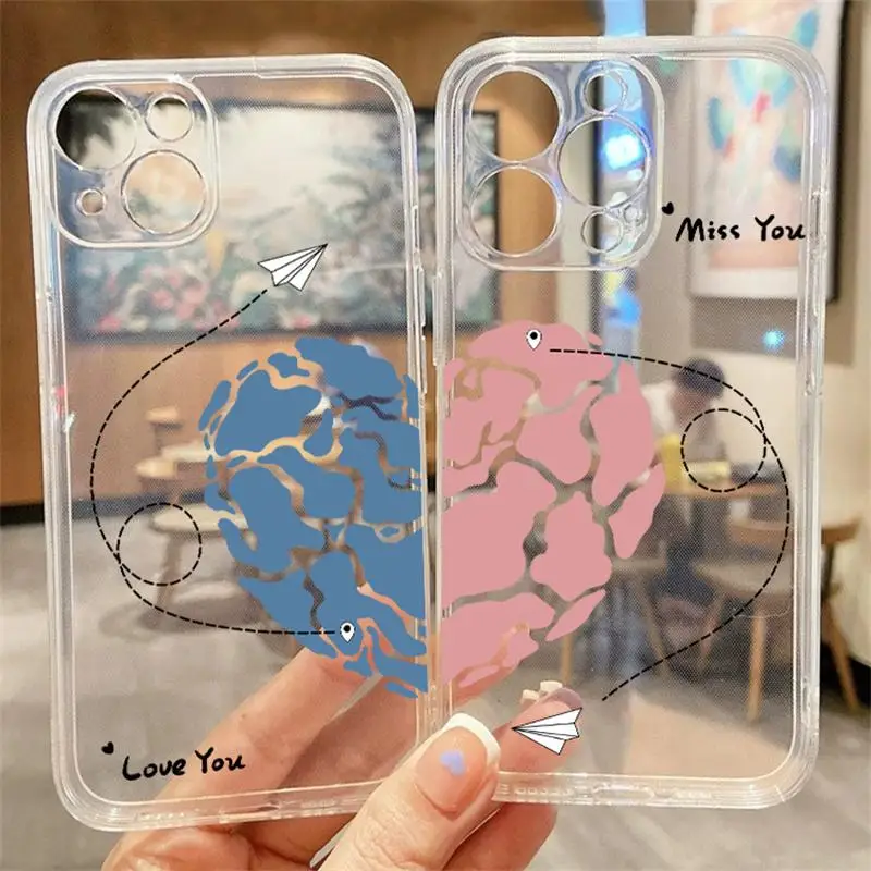 Aircraft Love Heart Couple Phone Case For Infinix Note 40 Hot 40i Smart 8 7 6 Tecno Spark 20 GO 2024 2022 20C Pova 2 3 4 6 Pro