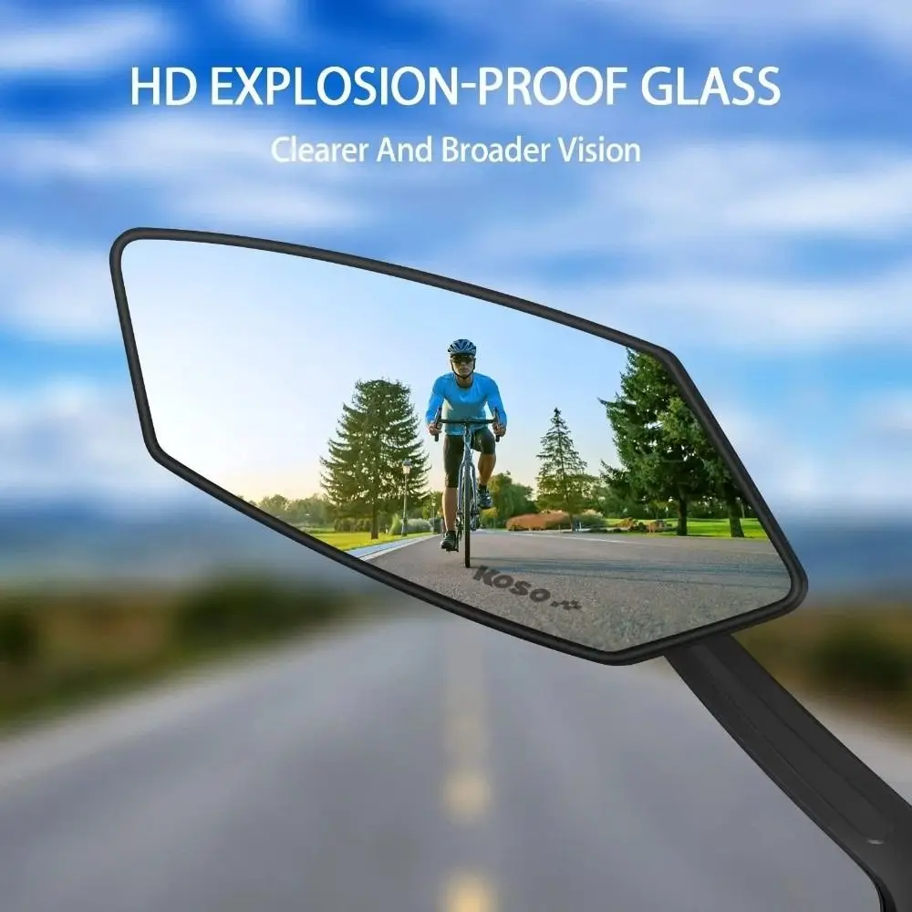 Wide Angle Bicycle Rear View Mirror Adjustable Anti-Glare Cycling Mirror 360 Degree Rotate Wide Range Bike Mirror Scooter