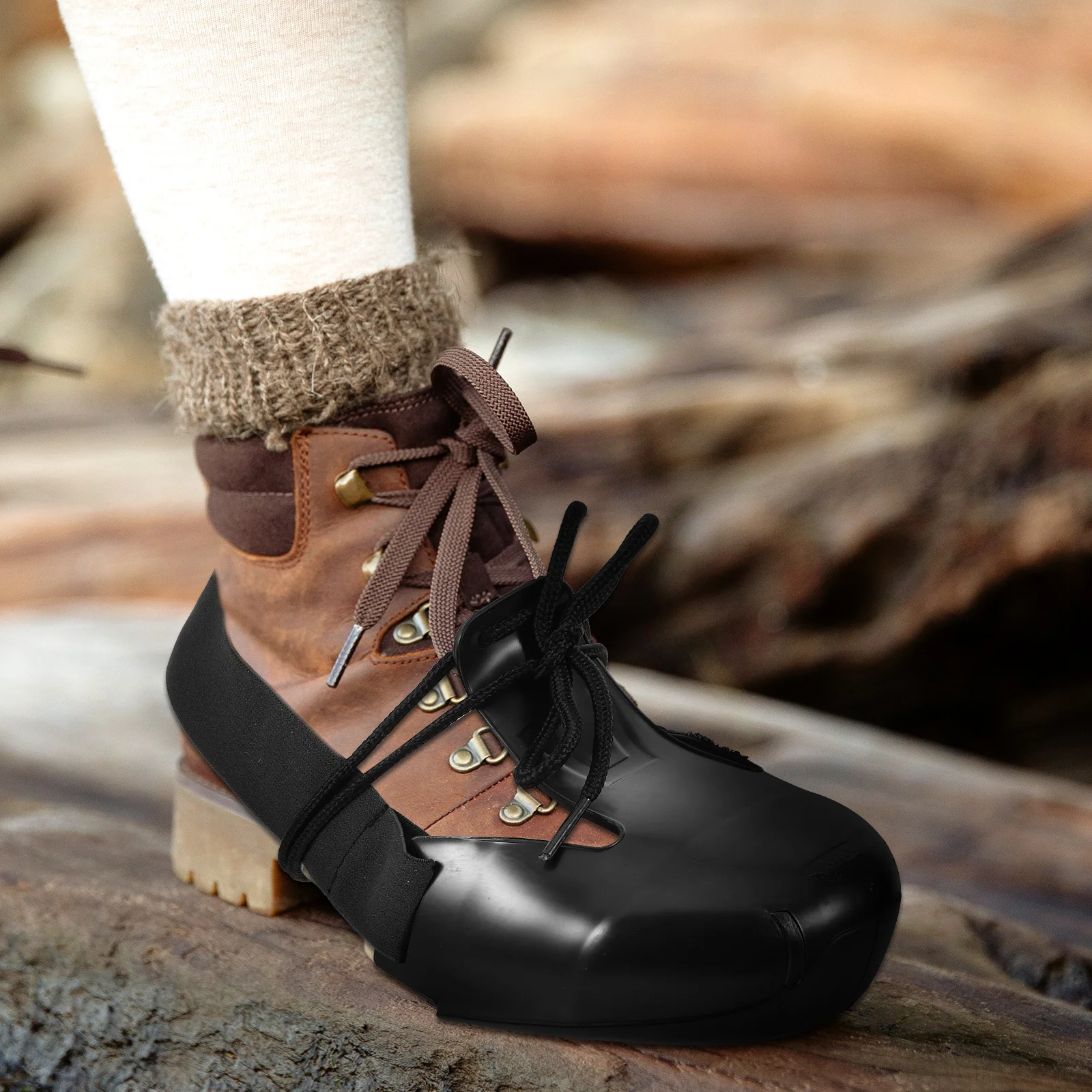 

1Pair Safety Shoe Toe Covers Cap Protective Overshoes Universal Size Anti Slip Durable Labor Insurance Worksite